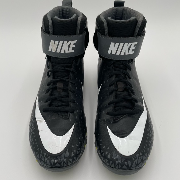 Nike Other - Nike Mens Force Savage Shark 880109-002 Black Lace Up Football Cleats Size 10